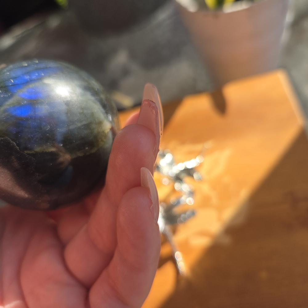 Labradorite Sphere - Picture 5 of 7